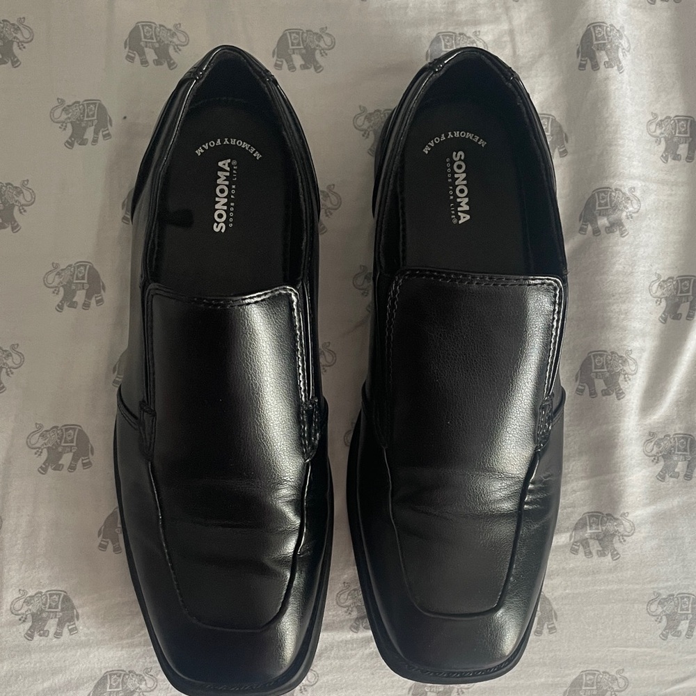 Sonoma Boy’s  Classic Black Slip-On Loafers